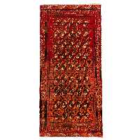 فرش دستبافت دو و نیم متری مدل نقشه بلوچ  کد 72.1128