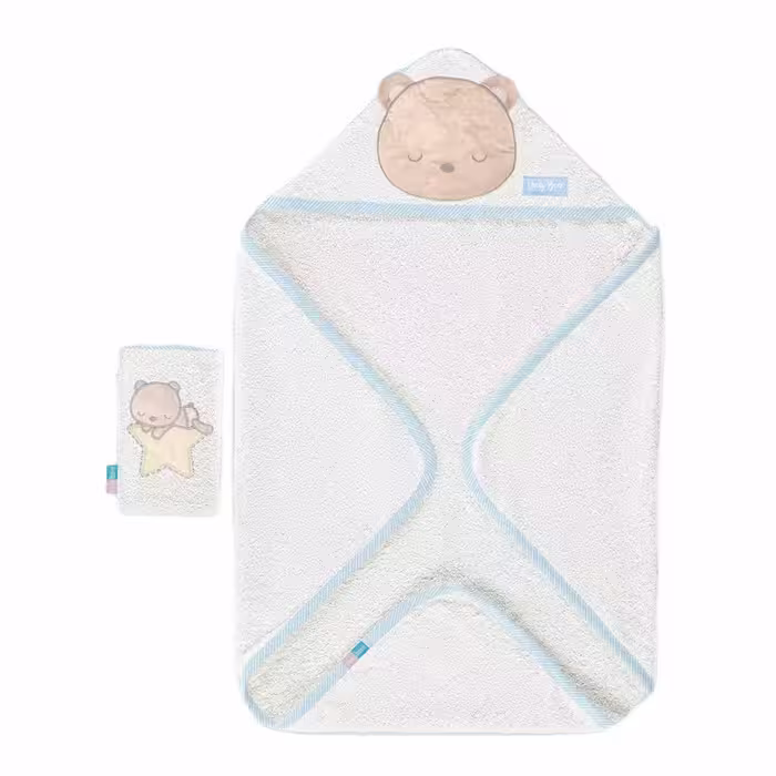 حوله نوزاد 2 تکه 4گوش طرح Lovely Bear رزبرن RoseBorn