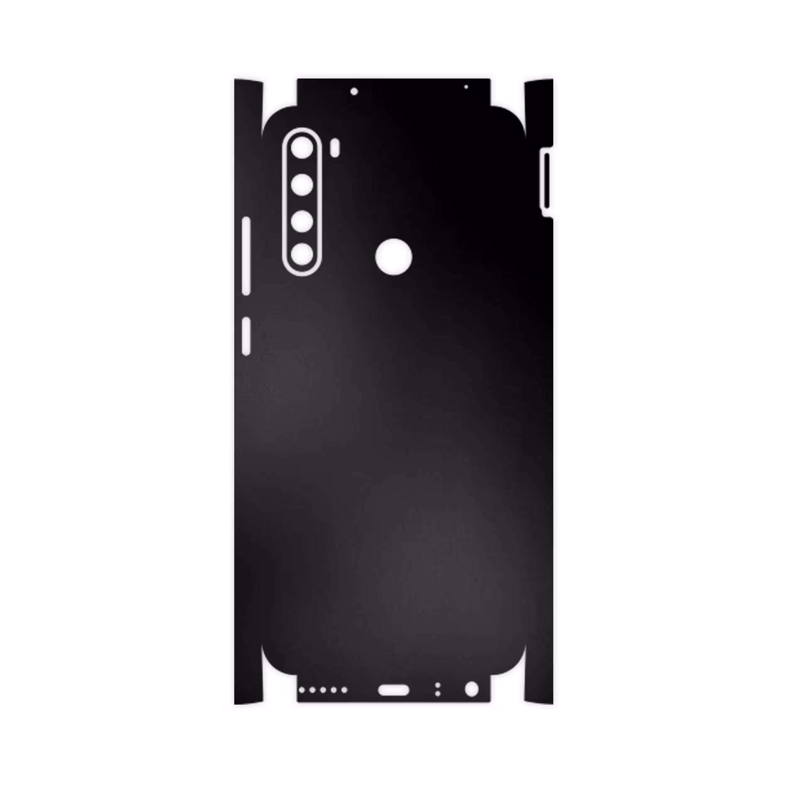 برچسب پوششی ماهوت مدل Matte-Black-FullSkin مناسب برای گوشی موبایل شیائومی Redmi Note 8 2021