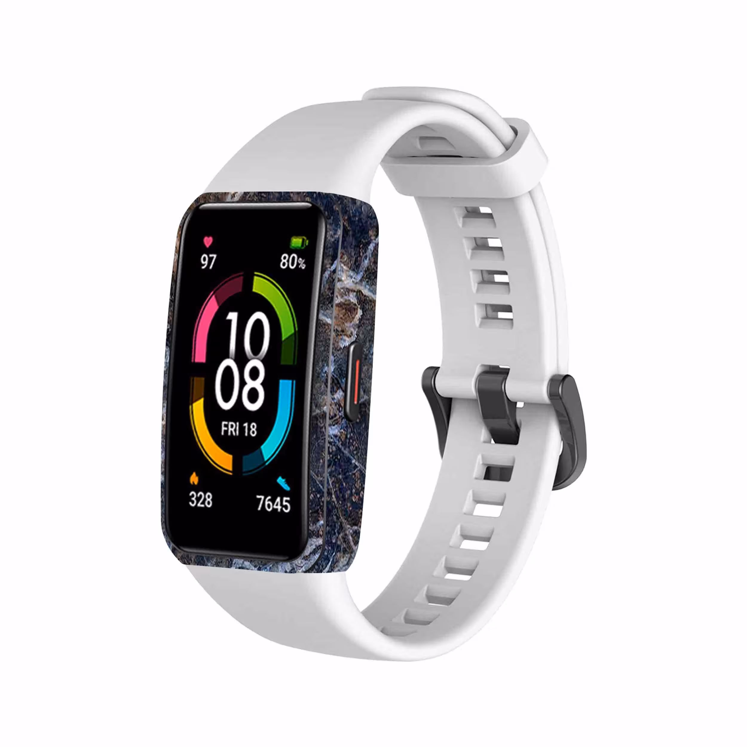 برچسب ماهوت طرح Earth White Marble مناسب برای ساعت هوشمند هوآوی band 6