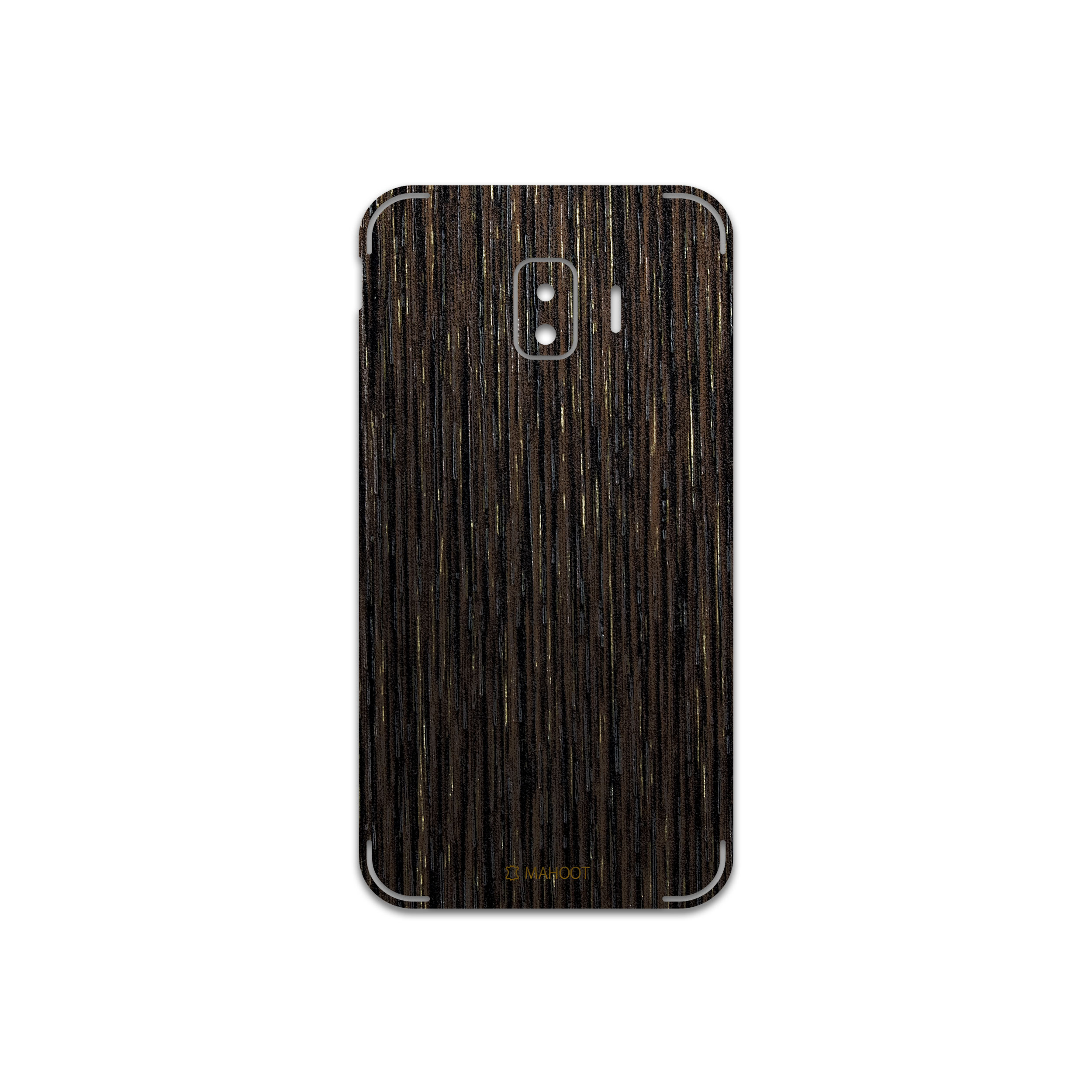 برچسب پوششی ماهوت مدل Dark-Gold-Stripes-Wood مناسب برای گوشی موبایل سامسونگ Galaxy J2 Core