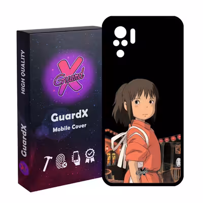 کاور گارد ایکس طرح Spirited Away Anime مدل Glass10574 مناسب برای گوشی موبایل شیائومی Redmi Note 10 4G/Redmi Note 10S