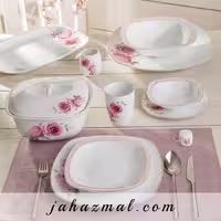 سرویس چینی زرین طرح رزفلاور 98 پارچه