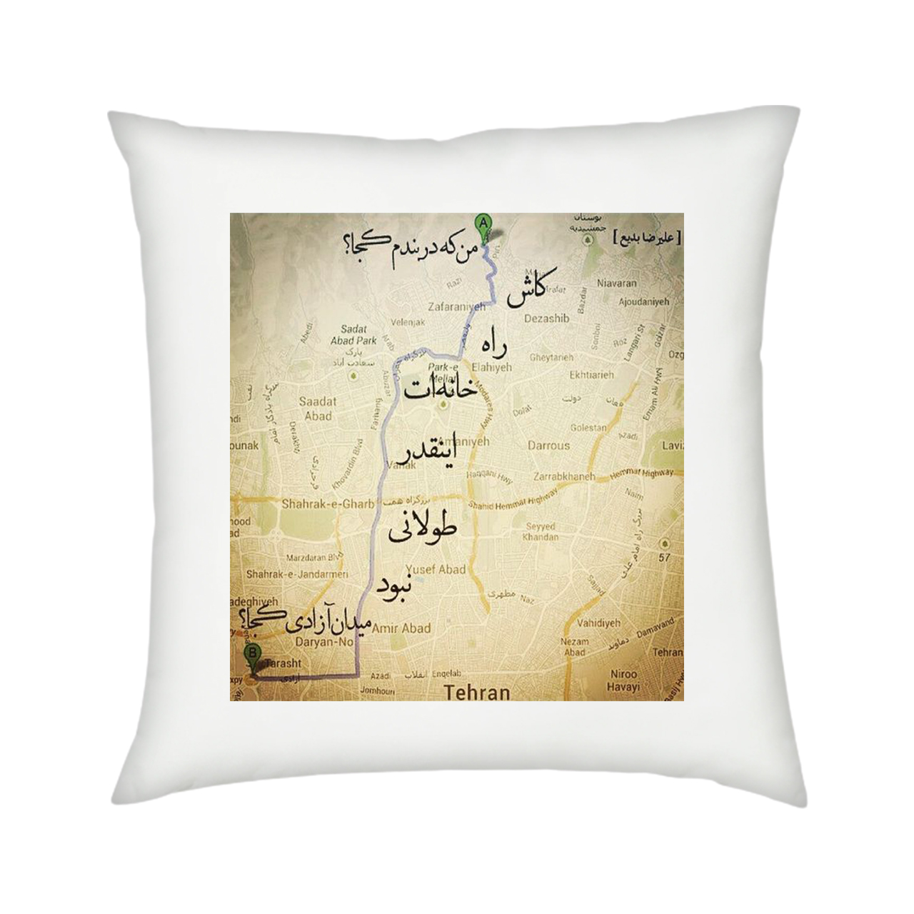 کاور کوسن مدل نقشه کد koosanzr1074