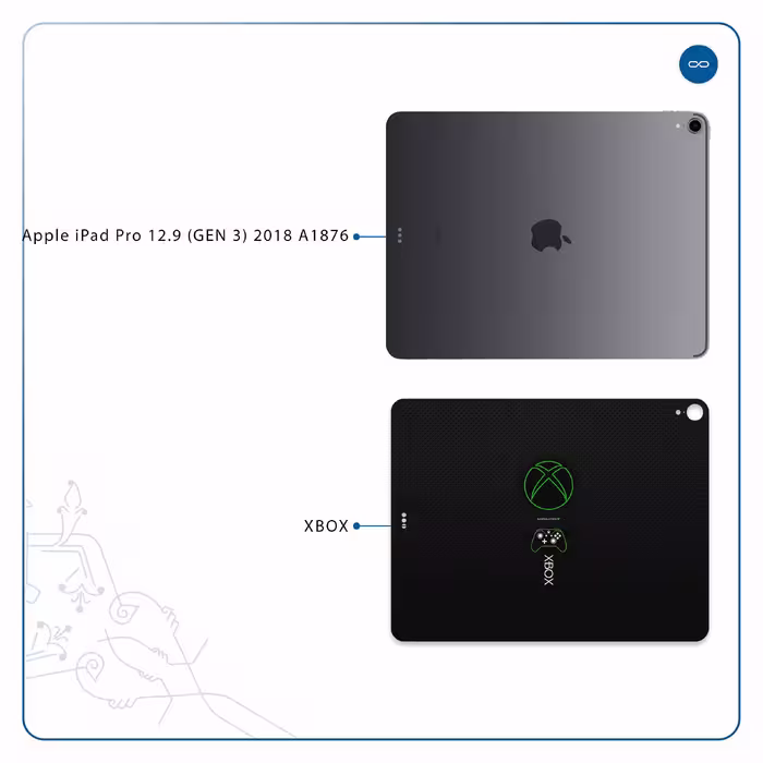 برچسب پوششی ماهوت مدل XBOX مناسب برای تبلت اپل iPad Pro 12.9 (GEN 3) 2018 A1876