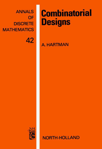 خرید و دانلود نسخه کامل کتاب Combinatorial Designs—A Tribute to Haim Hanani