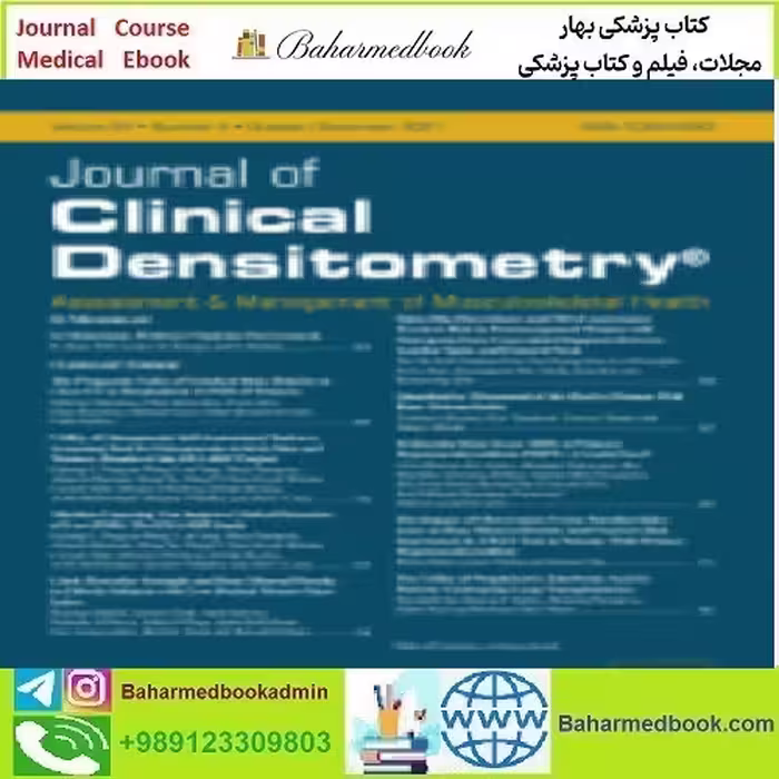 Journal of Clinical Densitometry Volume 24 Issue 1 to 4 2021 TR