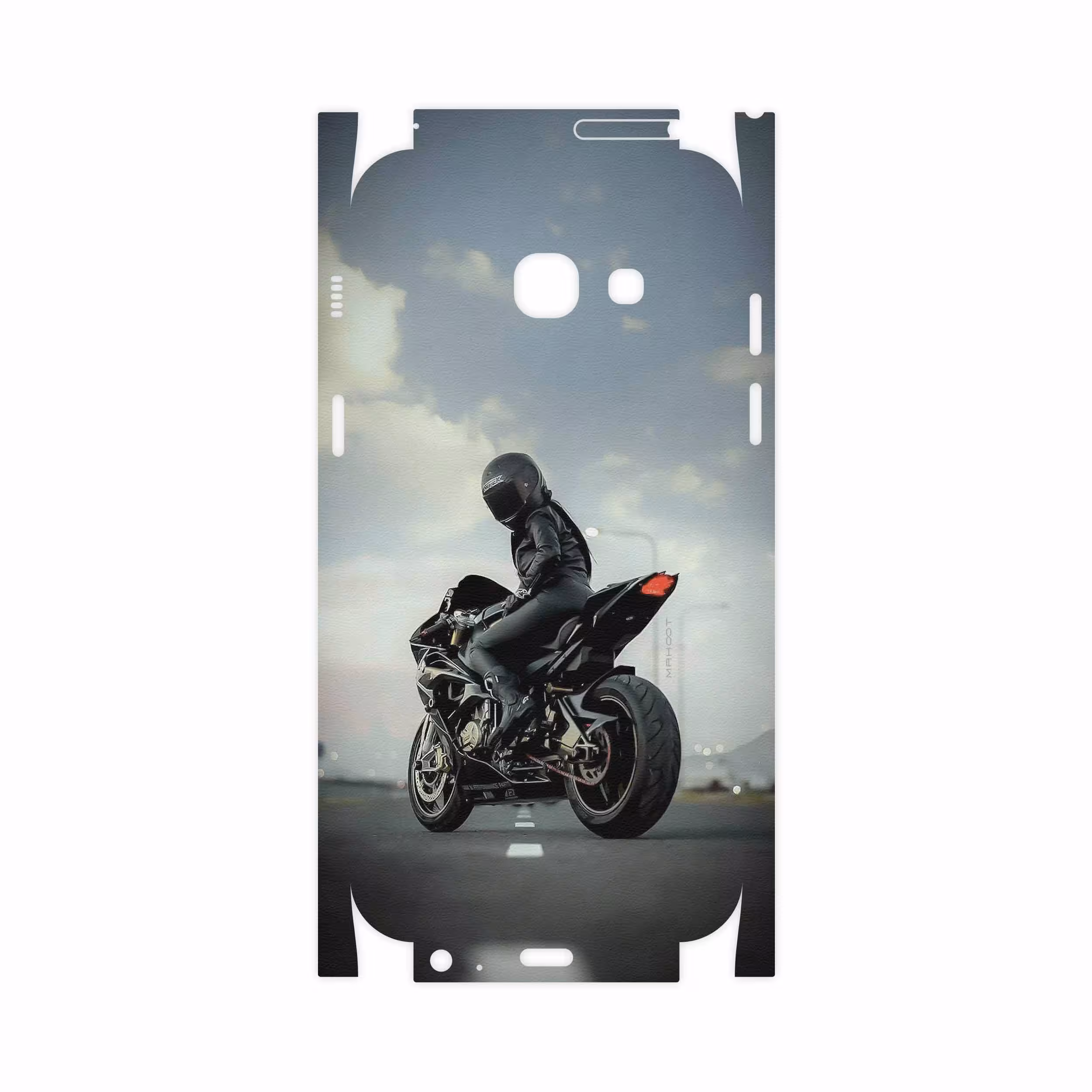 برچسب پوششی ماهوت مدل Motorcycling-FullSkin مناسب برای گوشی موبایل سامسونگ Galaxy A3 2017