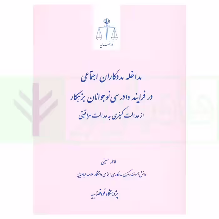 مداخله مددکاران اجتماعی در فرایند دادرسی نوجوانان بزهکار از عدالت کیفری به عدالت مراقبتی | پژوهشگاه قوه قضاییه