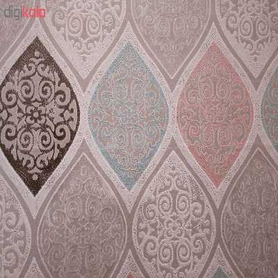 فرش ماشینی زمرد مشهد طرح HA14 زمینه کرم قهوه ای