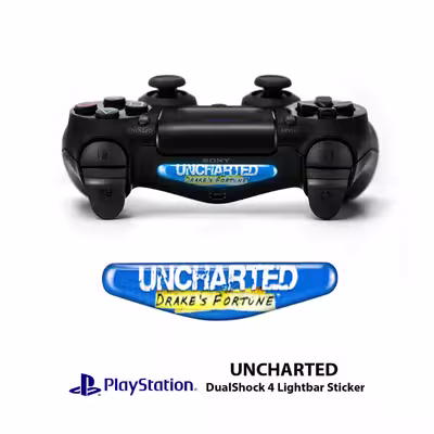 برچسب لایت بار دسته پلی استیشن ۴ آی گیمر طرح Uncharted بسته 4 عددی