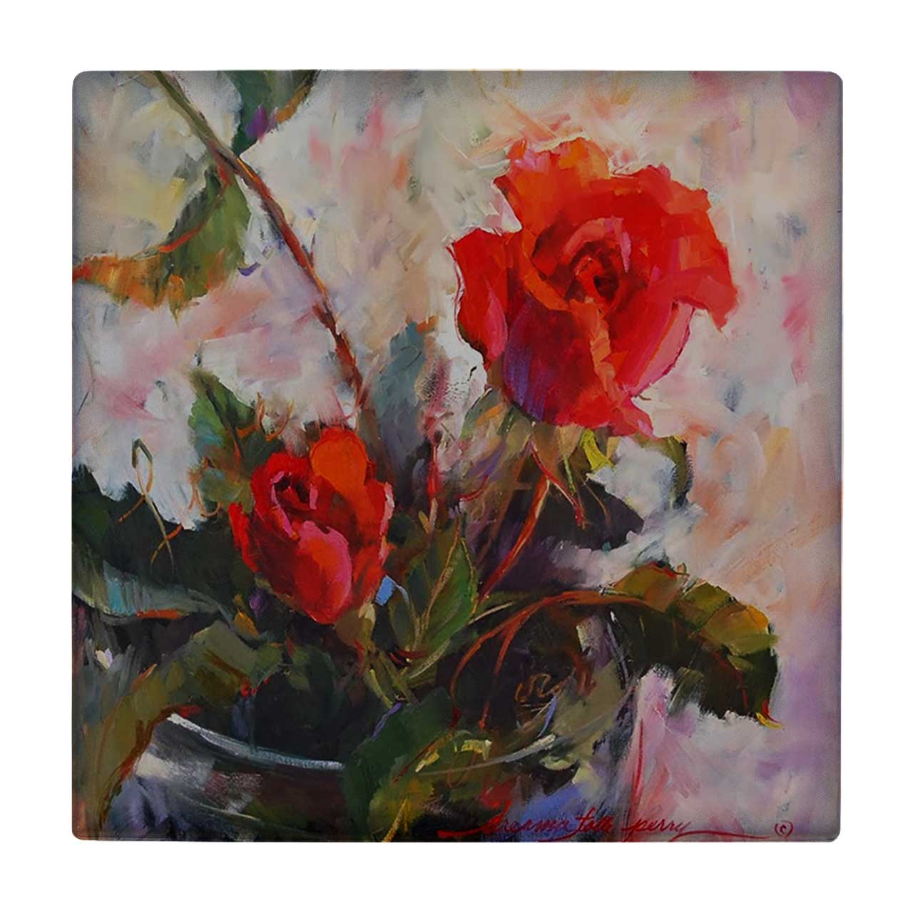 کاشی طرح گلدان گل کد wk766