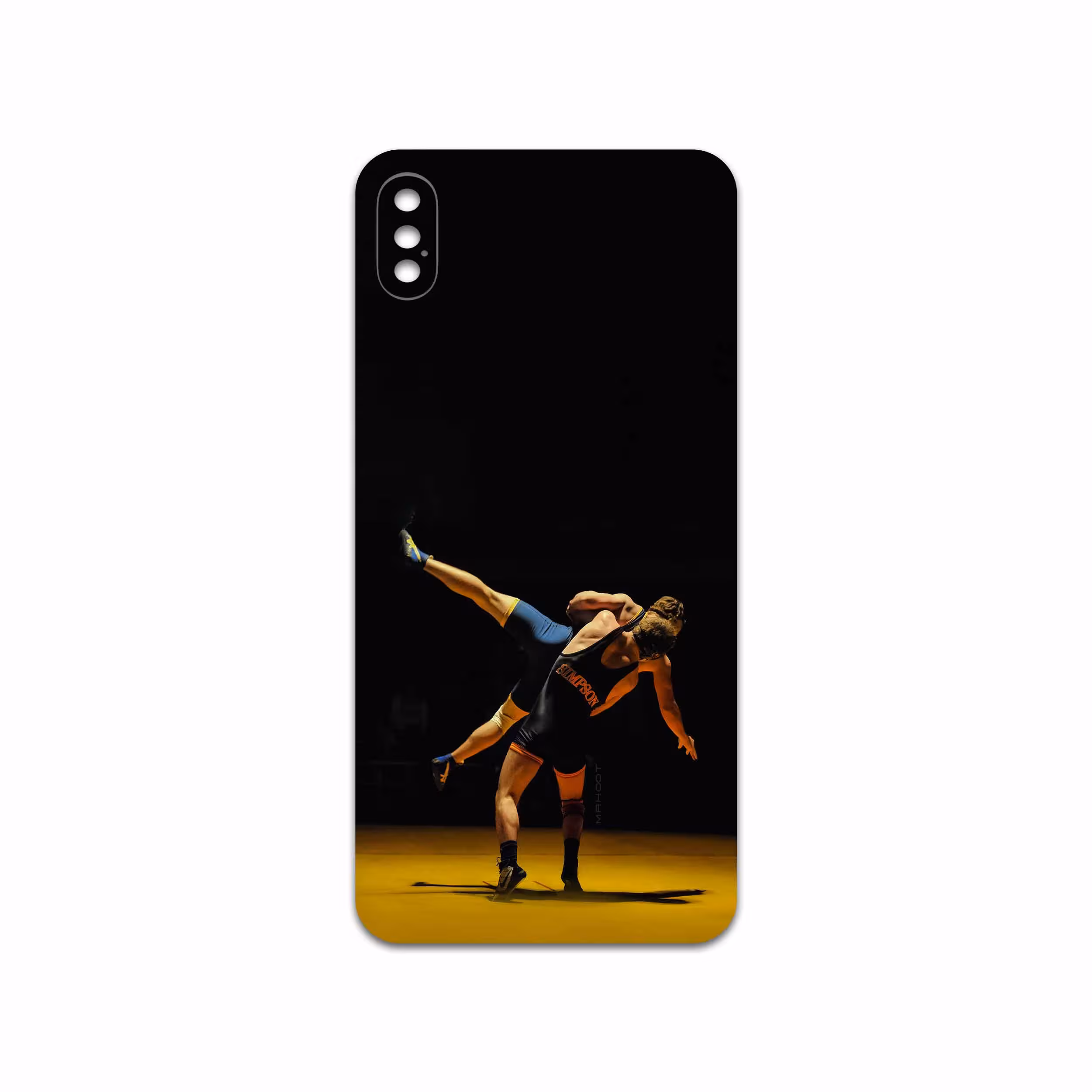 برچسب پوششی ماهوت مدل Wrestling مناسب برای گوشی موبایل اپل iPhone XS Max