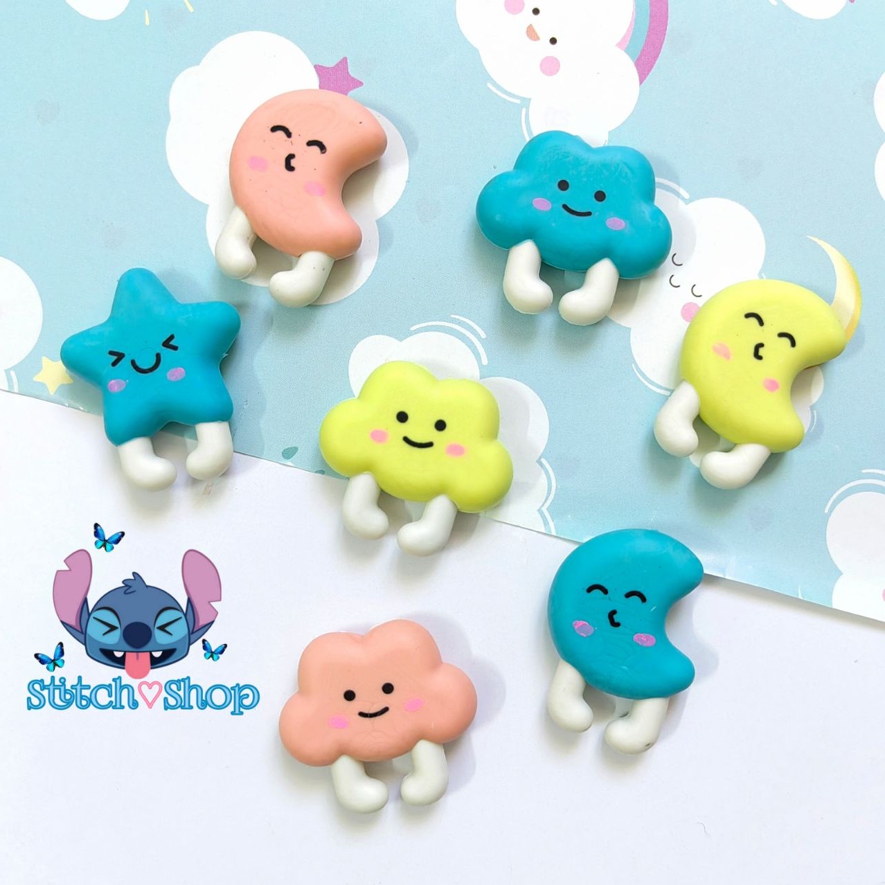 پاکن ماه و ستاره و ابر فانتزی 