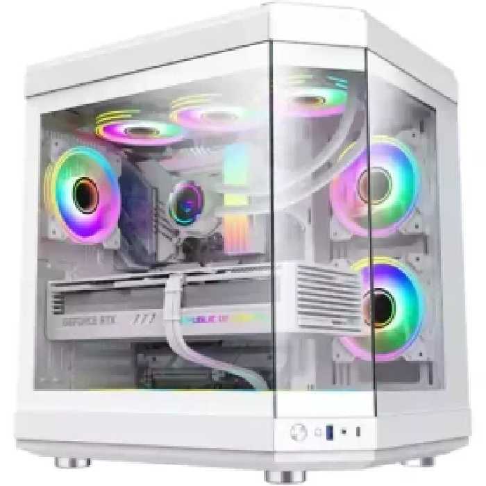 کیس کامپیوتر گیمینگ گیم مکس مدل HYPE White ا Gamemax HYPE White Gaming Computer Case