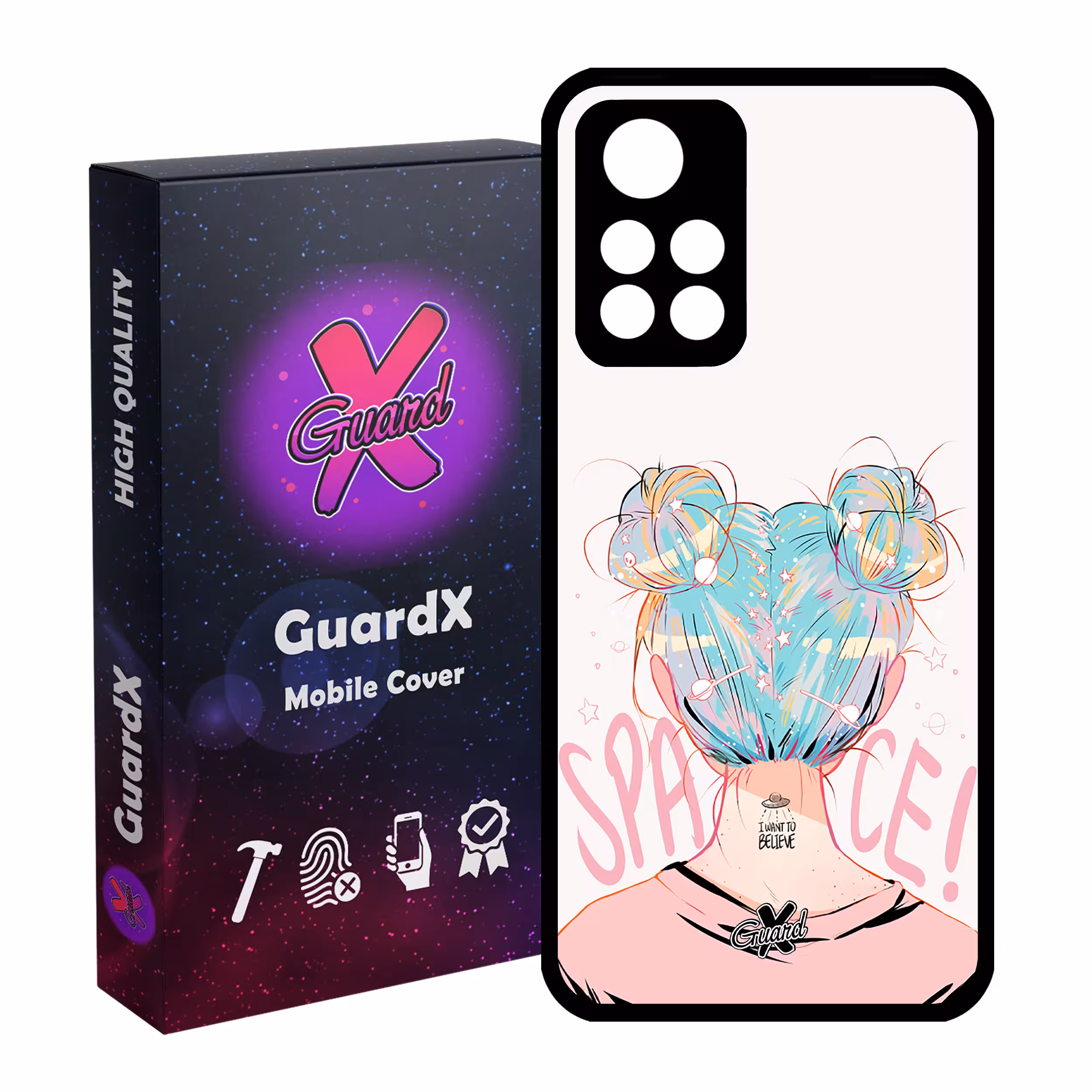 کاور گارد ایکس طرح دختر مدل Glass10198 مناسب برای گوشی موبایل شیائومی Poco M4 Pro 5G/Redmi Note 11T 5G/Redmi Note 11S 5G