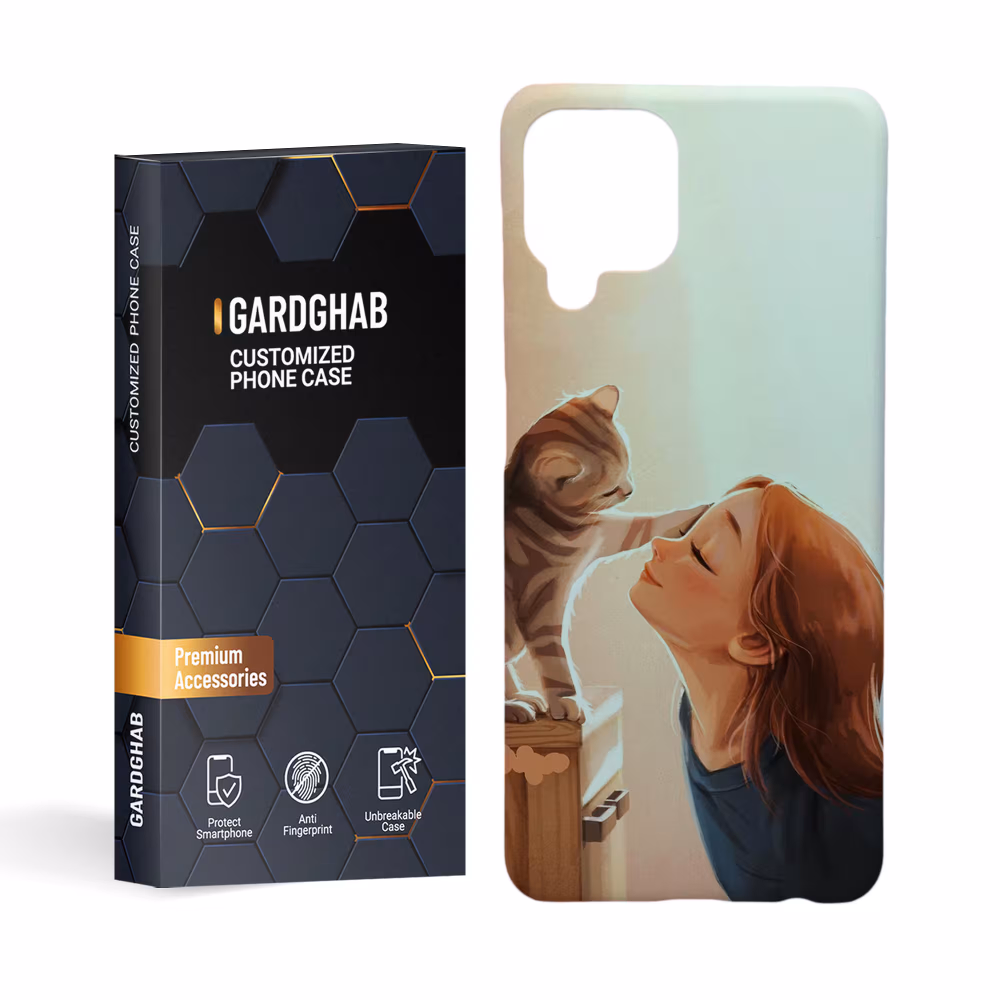   کاور گارد قاب مدل دخترانه مناسب برای گوشی موبایل سامسونگ galaxy a22 4g