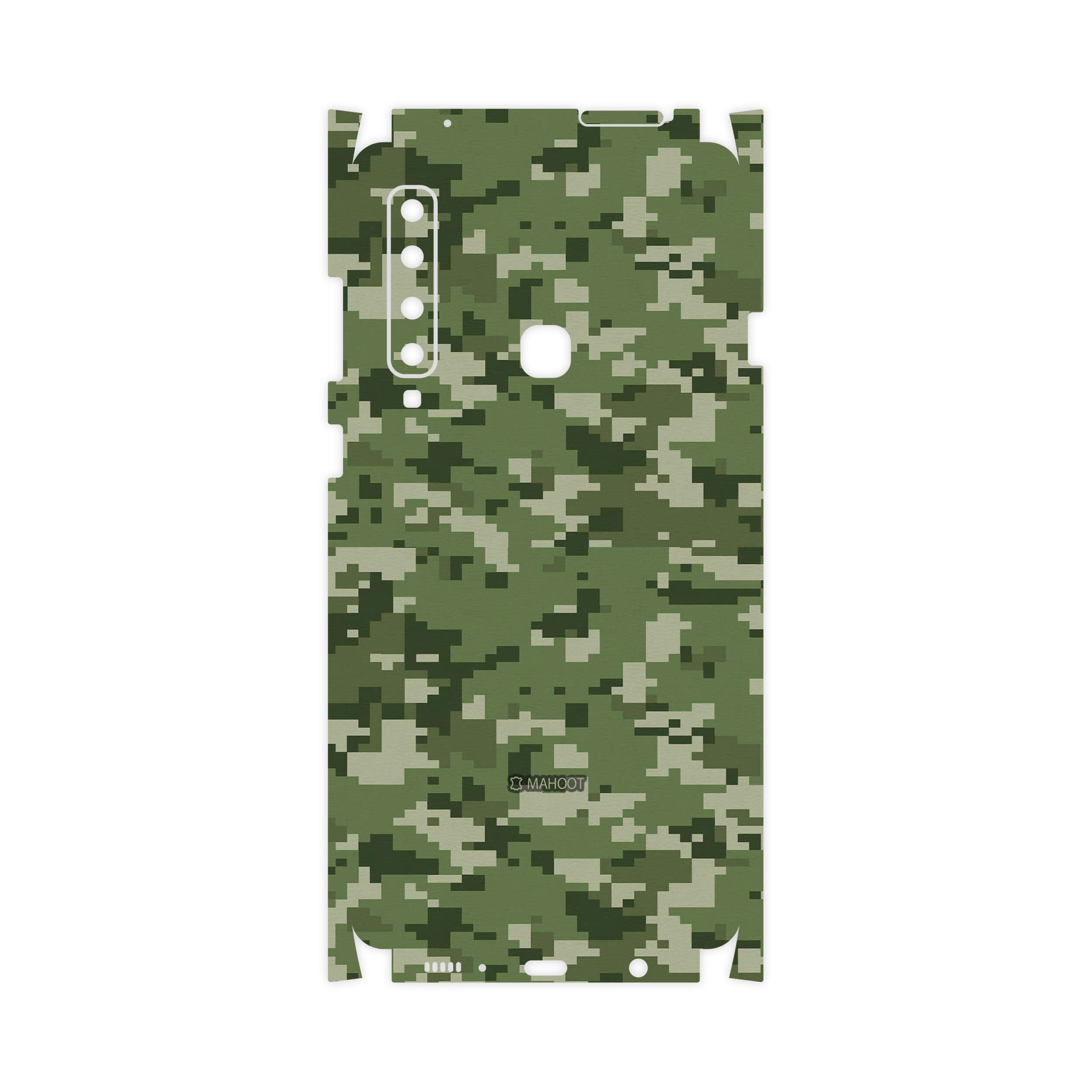 برچسب پوششی ماهوت مدل Army-Green-Pixel-FullSkin مناسب برای گوشی موبایل سامسونگ Galaxy A9 2018