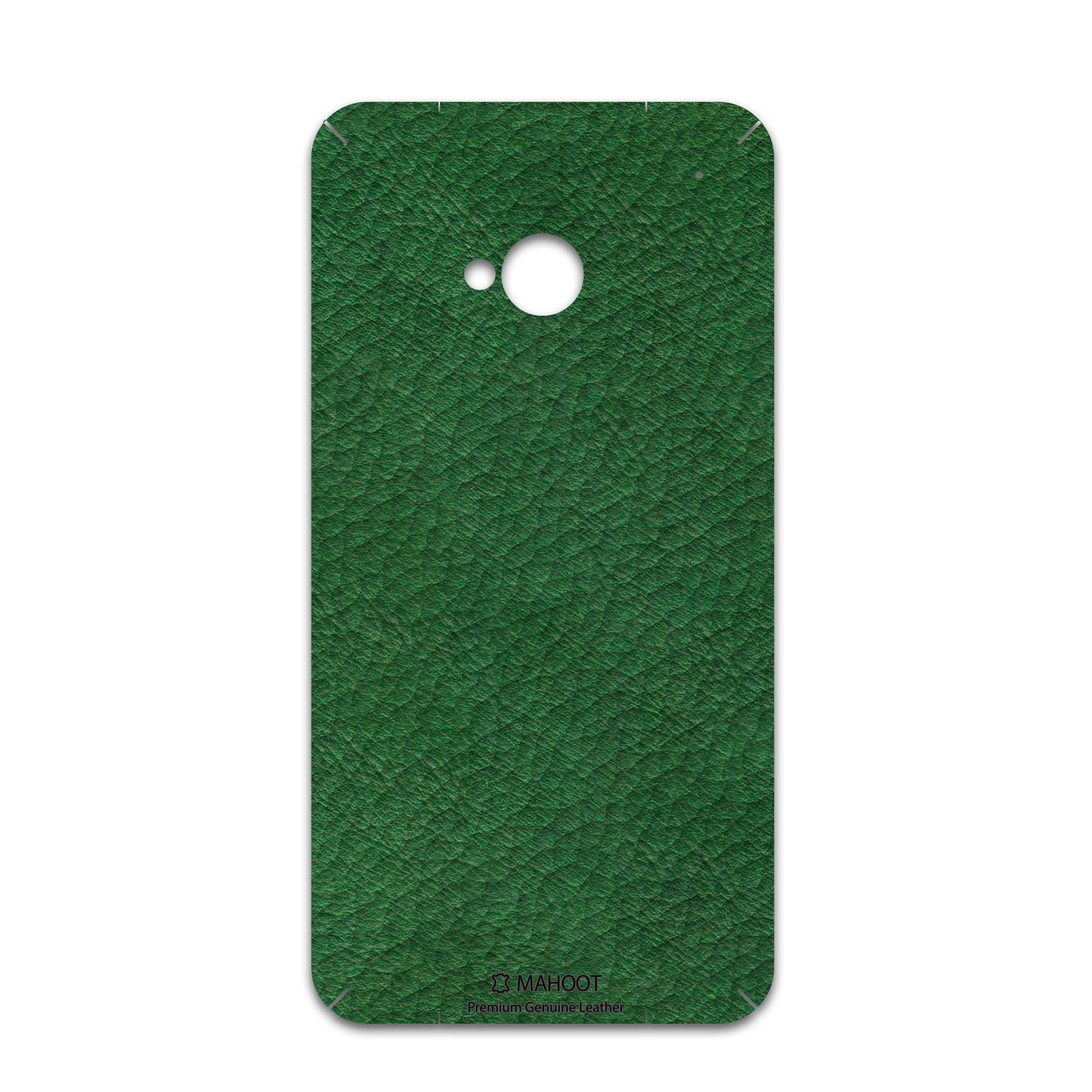 برچسب پوششی ماهوت مدل Green-Leather مناسب برای گوشی موبایل اچ تی سی One M7