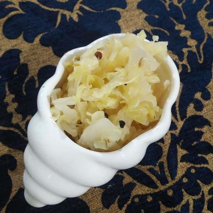 کلم تخمیری سفید (ساورکرات کلاسیک) بسته بندی 350 گرمی