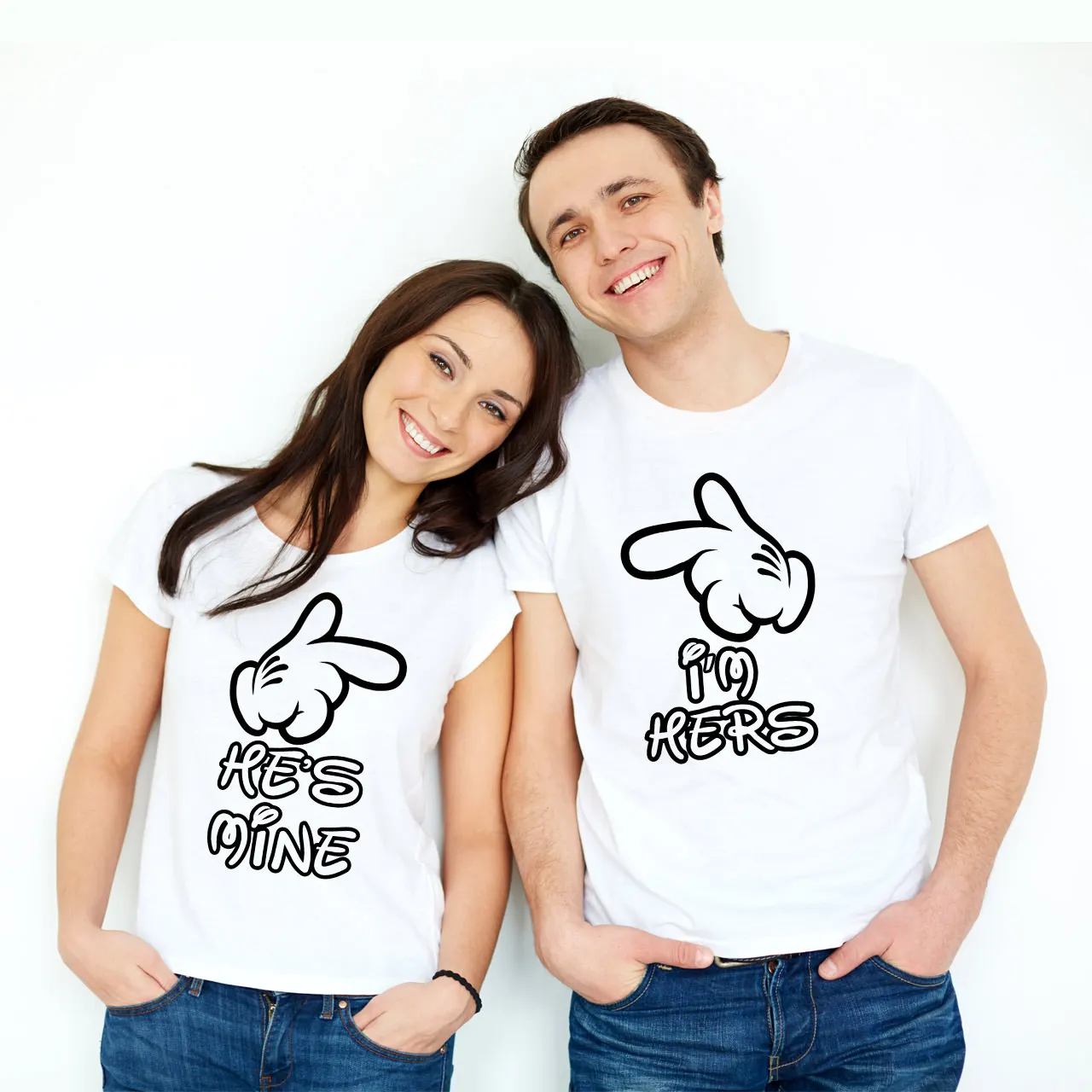 تیشرت ست Im Hers & Hes Mine مدل A 15