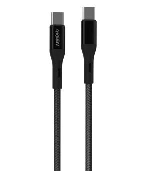 کابل تبدیل Type-C به Type-C گرین مدل Green Braided Type-C to Type-C Cable 1.2m 2A