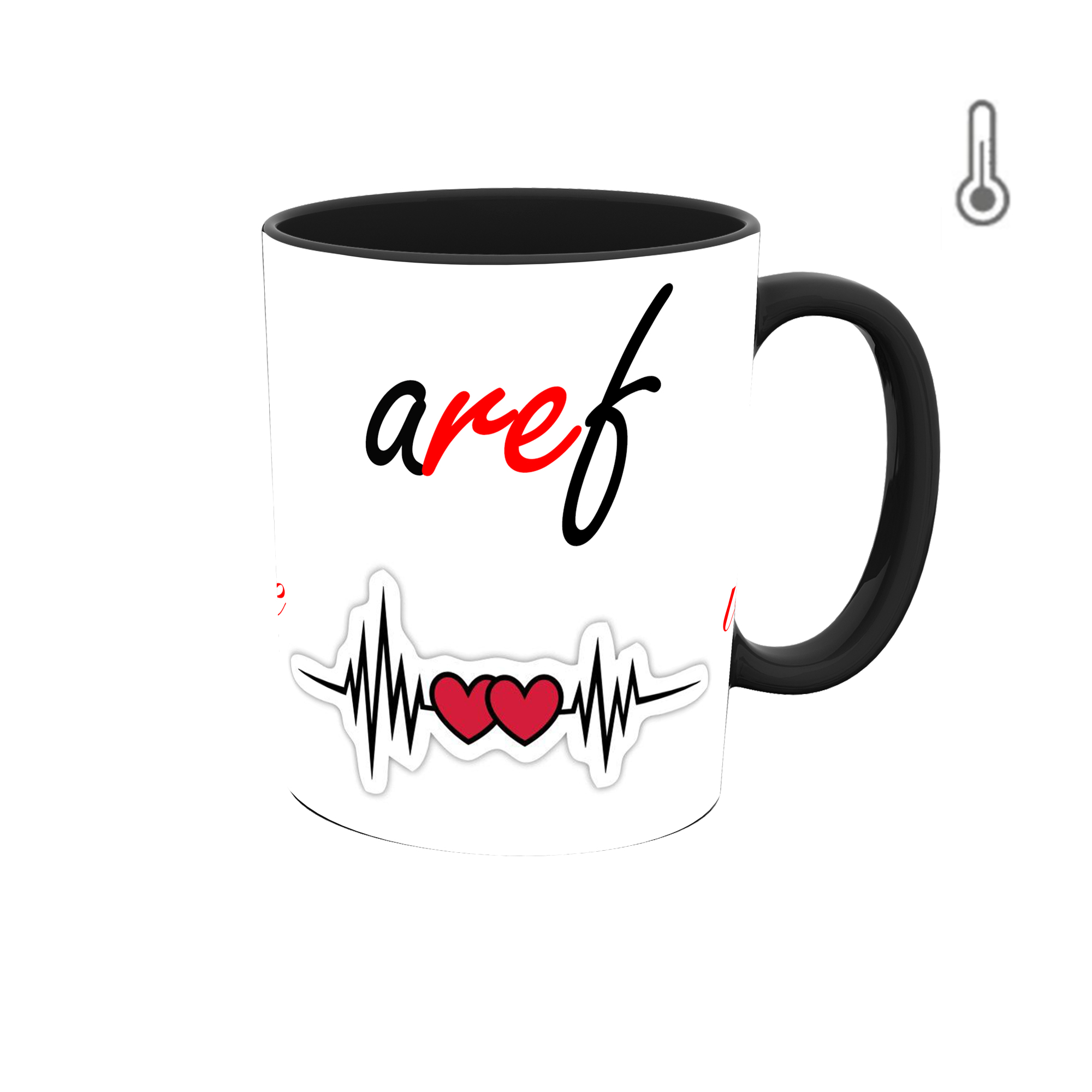 ماگ حرارتی طرح اسم عارف