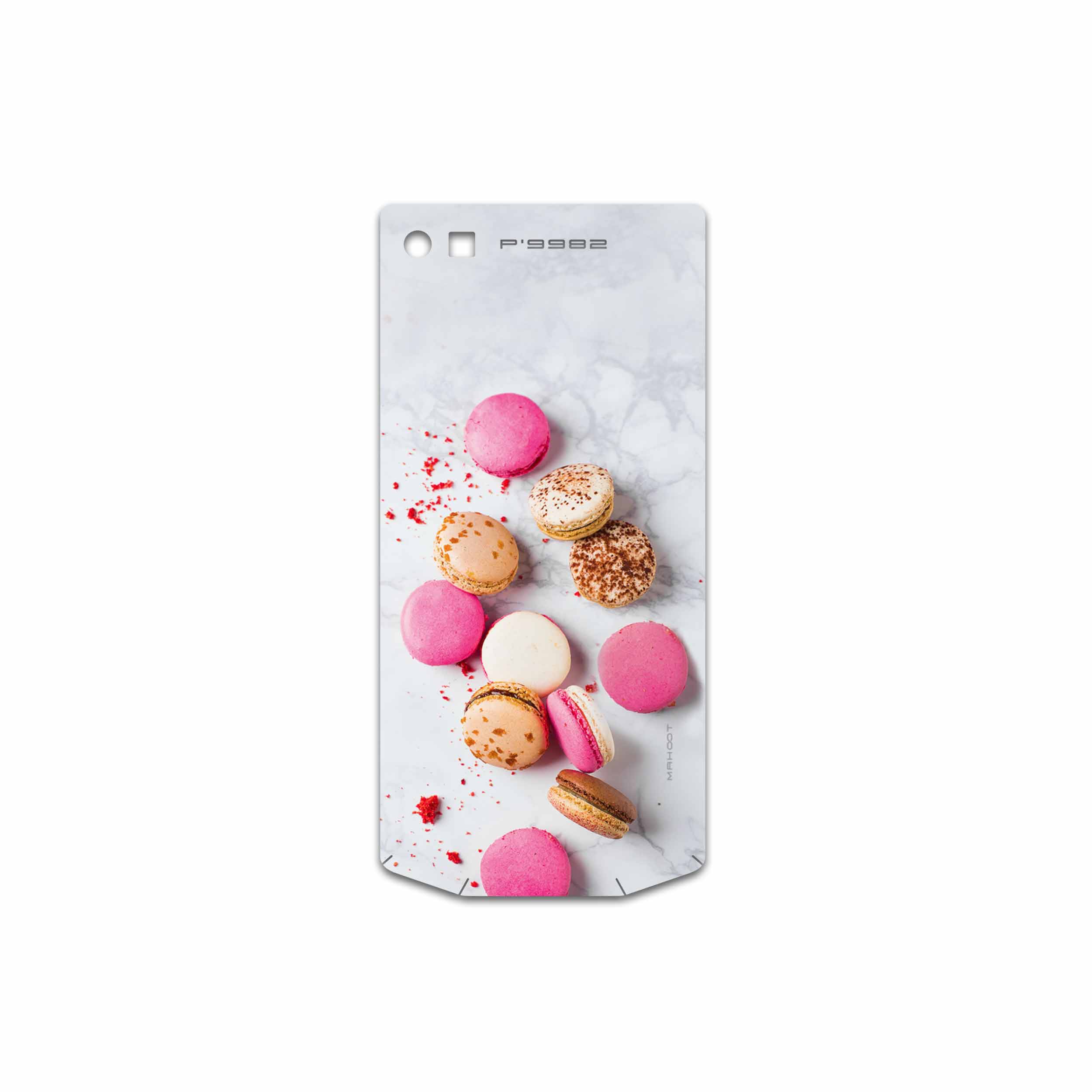 برچسب پوششی ماهوت مدل Macaron-cookie مناسب برای گوشی موبایل بلک بری P9982