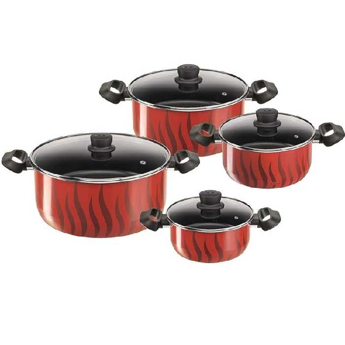 سرویس قابلمه 8 پارچه تفال مدل TEMPO FLAME | کالا مکس