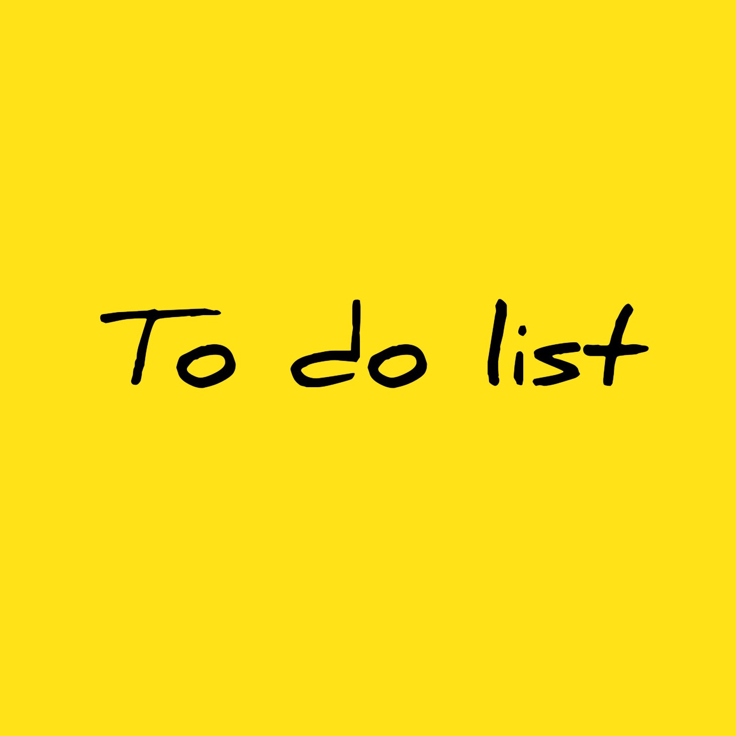 to do list