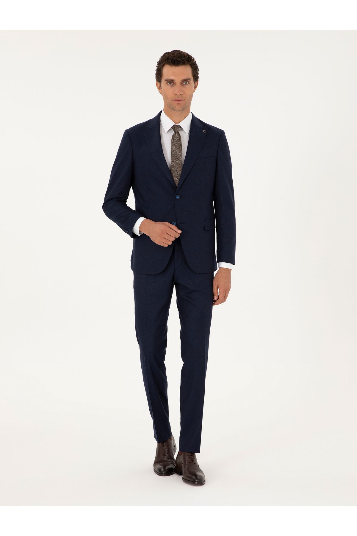 کت وشلوار آبی مردانه تیره NAVY SLIM FIT کاشارل Cacharel