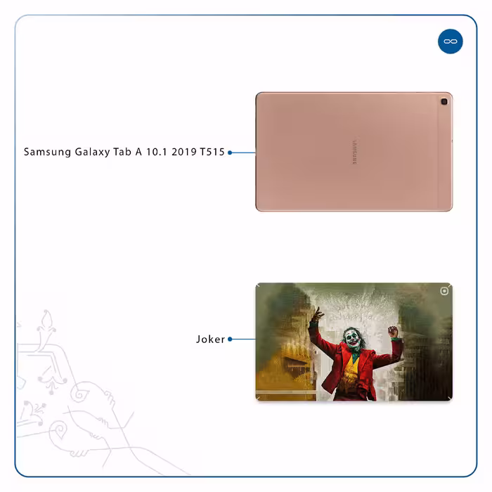 برچسب پوششی ماهوت مدل Joker مناسب برای تبلت سامسونگ Galaxy Tab A 10.1 2019 T515