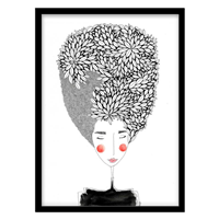 قیمت و خرید تابلو دکوراتیو مدل نقاشی انتزاعی پرتره کد 2087