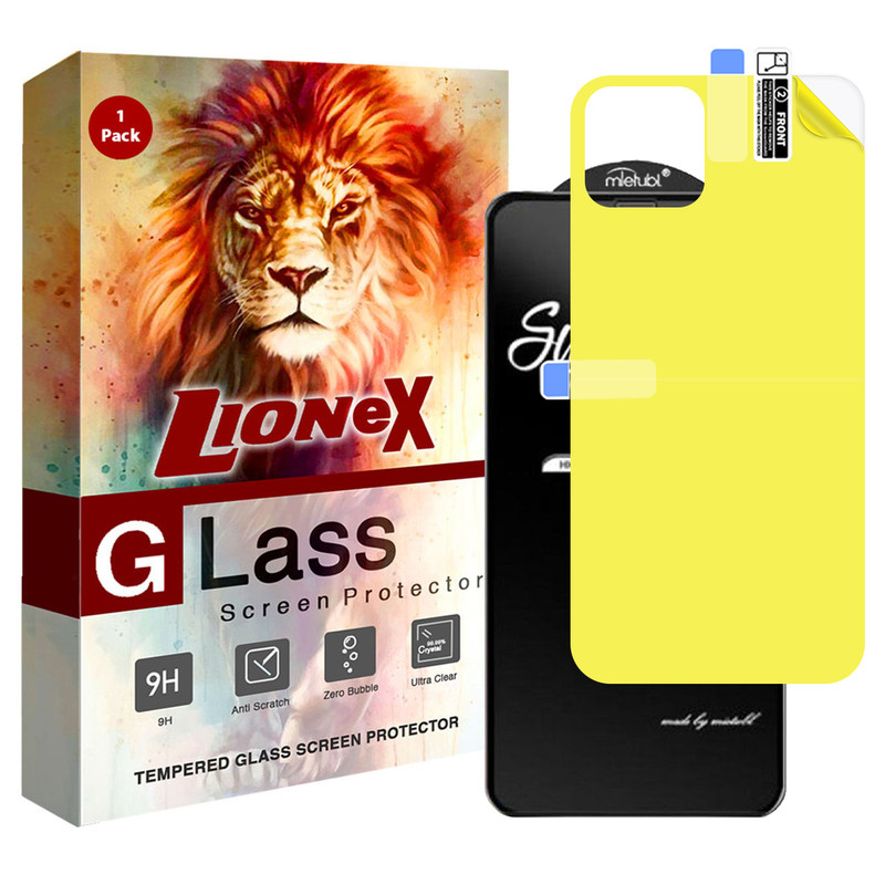 محافظ صفحه نمایش لایونکس مدل 2SN مناسب برای گوشی موبایل اپل iPhone 12 به همراه محافظ پشت گوشی | کالا برتری