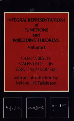 خرید و دانلود نسخه کامل کتاب Integral Representations of Functions and Imbedding Theorems