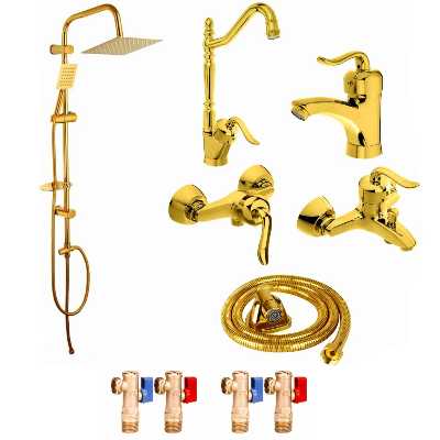 ست شیرآلات شیرالات رز مدل بیزانس نایس مجموعه 10 عددی 