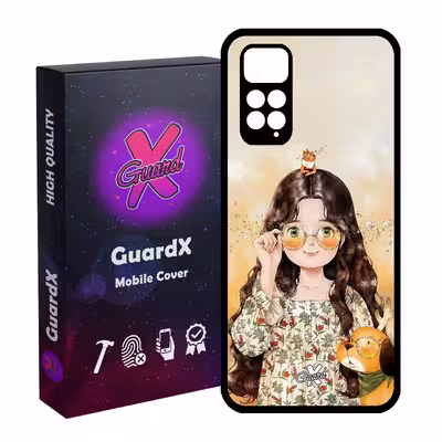 کاور گارد ایکس طرح Girl مدل Glass10253 مناسب برای گوشی موبایل شیائومی Redmi Note 11S/ Note 11 4G
