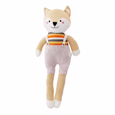 عروسک طرح روباه مدل Spark Create Imagine Knitted Fox کد SZ6/430 ارتفاع 50 سانتی‌متر