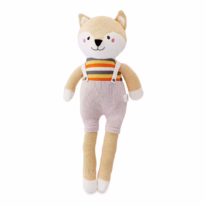 عروسک طرح روباه مدل Spark Create Imagine Knitted Fox کد SZ6/430 ارتفاع 50 سانتی‌متر