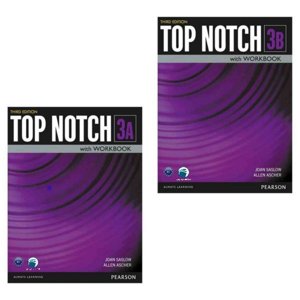 کتاب Top Notch 3 اثر Joan Saslow And Allen Ascher انتشارات دنیای زبان دو جلدی