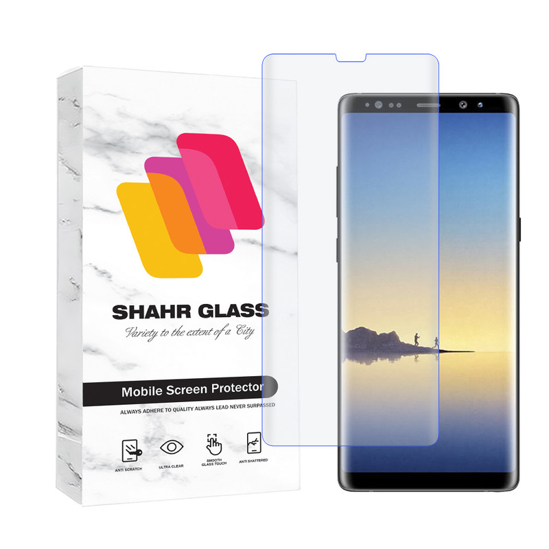 محافظ صفحه نمایش یووی شهر گلس مدل UVLIGHTSH مناسب برای گوشی موبایل سامسونگ Galaxy Note 8 | کالا برتری
