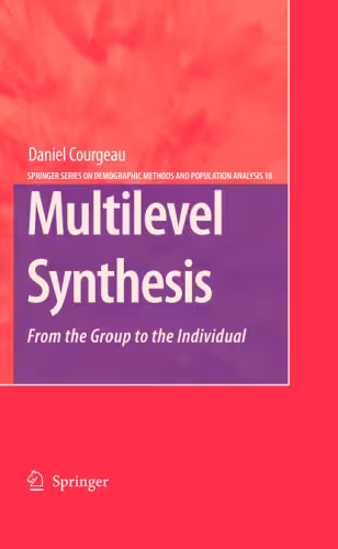 خرید و دانلود نسخه کامل کتاب Multilevel Synthesis: From the Group to the Individual
