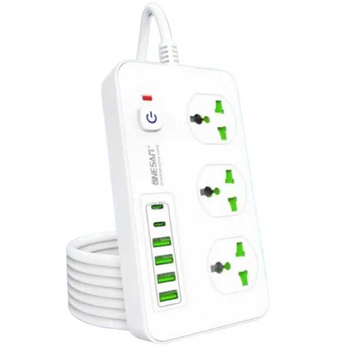 سه راهی برق 3 خانه وان سام مدل T81 کابل 3 متری