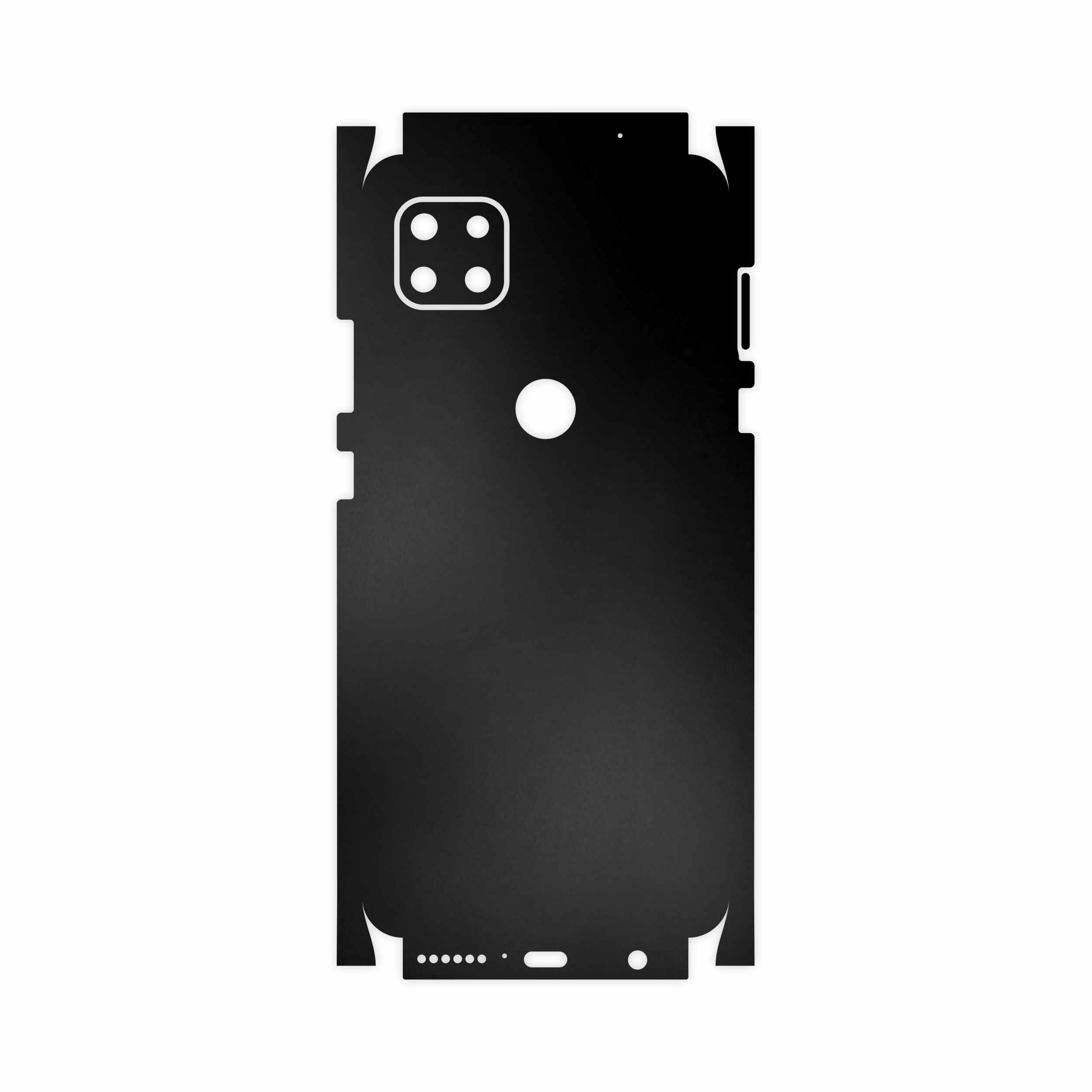 برچسب پوششی ماهوت مدل Matte-Black-FullSkin مناسب برای گوشی موبایل موتورولا MOTO G 5G