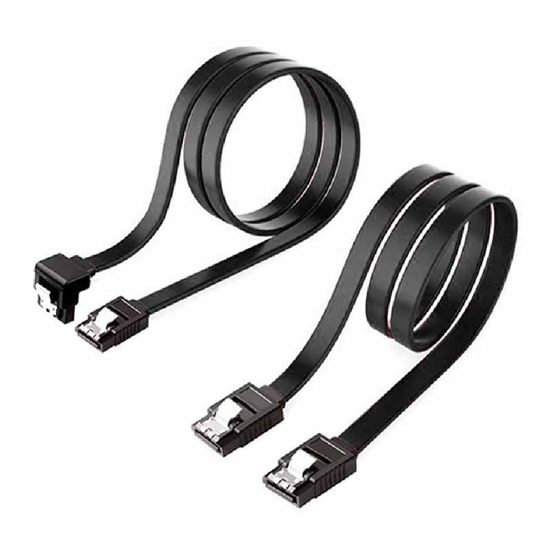 کابل دیتا ساتا 6 گیگ قفل دار اورجینال بسته 2 عددی