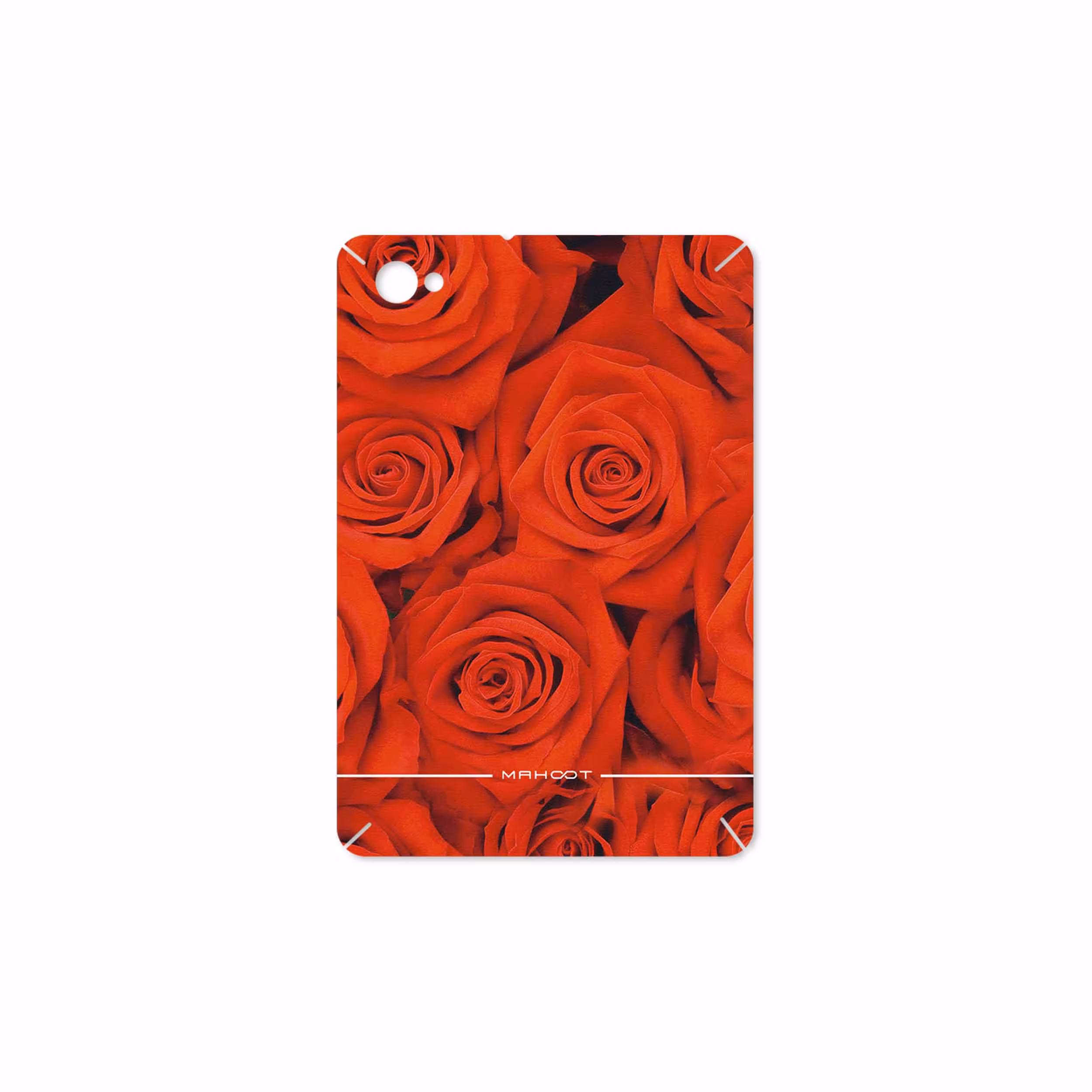 برچسب پوششی ماهوت مدل Red-Flower مناسب برای تبلت سامسونگ Galaxy Tab 7.7 2011 P6800