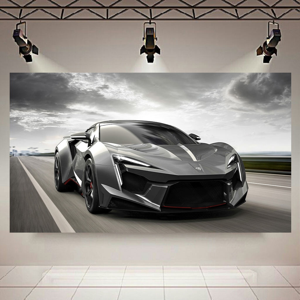 تابلو بوم طرح ماشین مدل لایکان فنیر کد AR3550