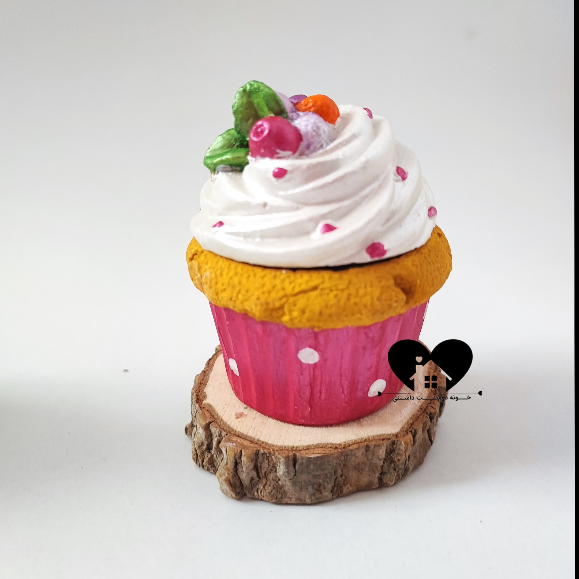 کاپ کیک دکوری کوچک 9سانتی دلبر