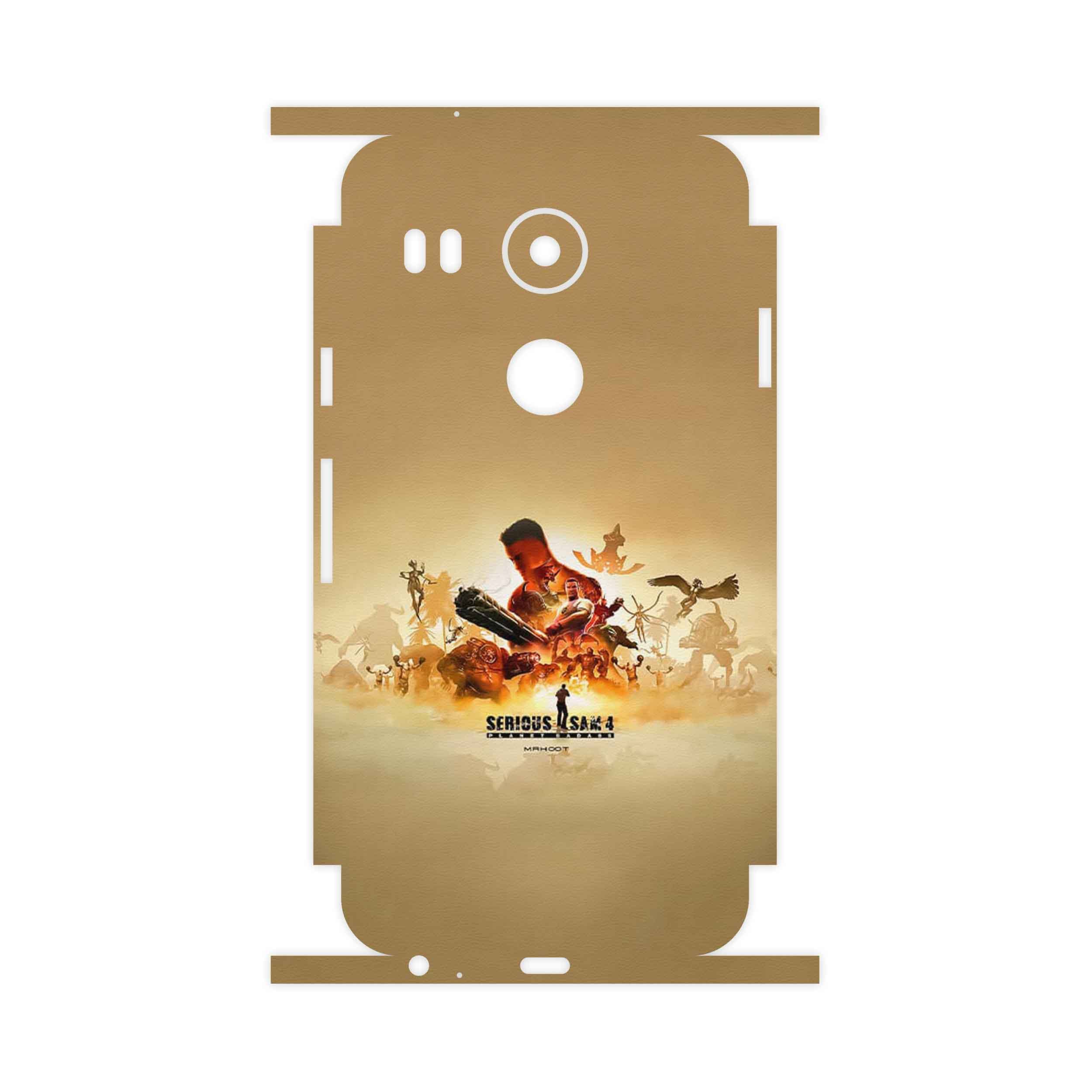 برچسب پوششی ماهوت مدل Serious Sam Game Series-FullSkin مناسب برای گوشی موبایل گوگل Nexus 5X
