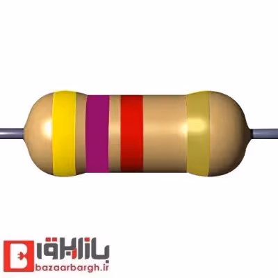 مقاومت 4.7 کیلو اهم 1/4 وات 5 درصد